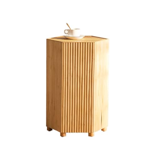 Table d'appoint salon bois petite table ronde canapé et balcon
