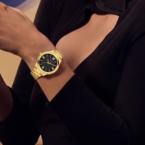 Image of TIMEX Empera Round 43mm Black Dial Analog Pair Watch - TW00PR283