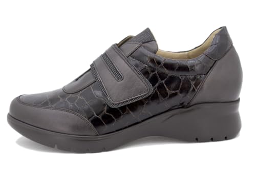 Zapato de mujer PieSanto 255852 ajustable en charol negro cómodo
