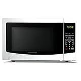 Farberware 1.1 Cu. Ft. Countertop Microwave Oven – 1000 Watts Power, Auto Cook Settings, Defrost, Easy Clean and Child Safety Lock - White