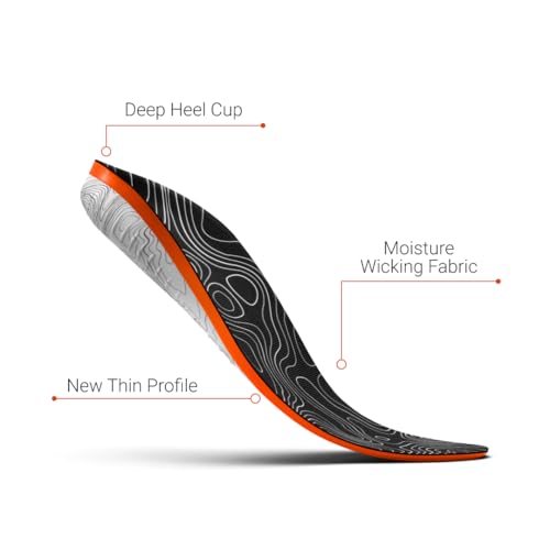 Image of Protalus M-100 Lite Insoles - Patented Alignment Technology for Premium Heel & Arch Support - Deep Heel Cup for Active & Casual Shoes, Work Boots, Maximum Everyday Comfort, ML100