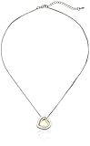 Mondaynoon Chain Necklace - Heart Shape Clear Crystal Pendant Necklace, 16
