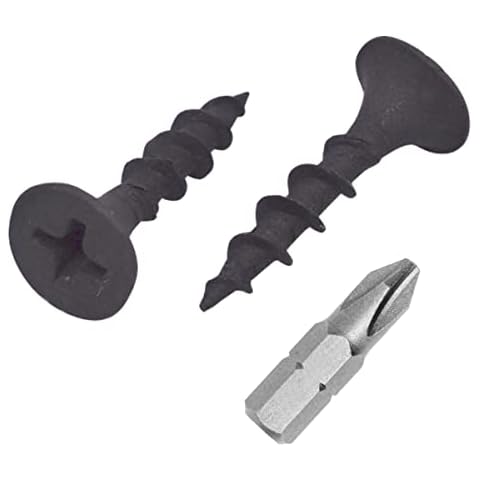 Marcopol Schwarz Phosphat Kohlenstoffstahl 3,5 x 19 mm Trockenbauschrauben Holzschrauben Kreuzschlitz Bugle Head Spanplattenverschlüsse Cover