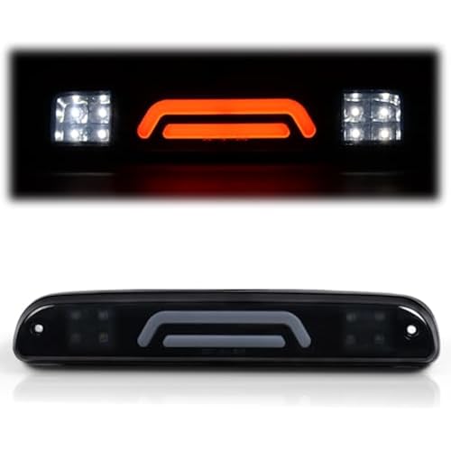GRAND ORANGE LED 3rd Third Brake Light Compatible With 1999-2016 Ford F250 F350 F450 F550 SD Super Duty High Mount Rear Brake Stop Light Cargo Lamp Smoke Lens YC3Z13A613BA CC3Z13A613B