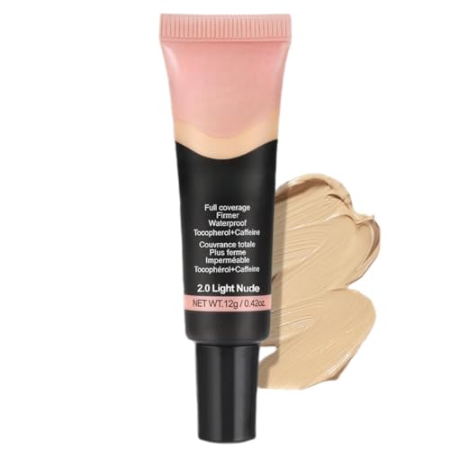 Corrector facial, corrector de ojos con color claro, base líquida natural de larga duración, maquillaje de larga duración