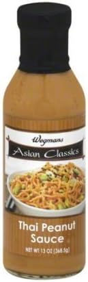 Wegman's Asian Classics Thai Peanut Sauce 13 Oz. Pack of 2