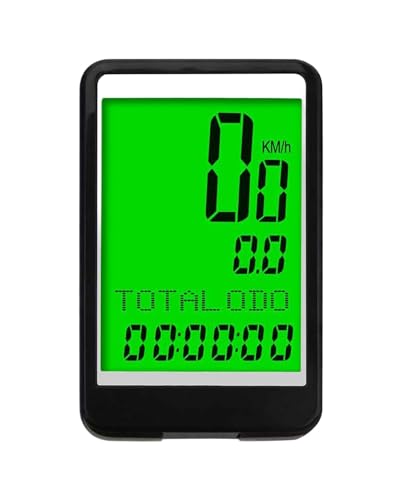 Ciclocomputador Ciclocomputador cableado para bicicletas Compatible con la mayoría de bicicletas, Pantalla grande retroiluminada, Multilingüe, Cronómetro y temporizador, Diseño resistente al agua Cicl