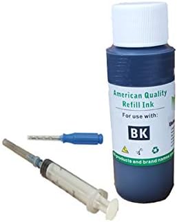 VC Black Dye Ink Refill Kit Replacement for Canon PG275XL - 60ml Ink Cartridge Refill Kit for Canon Pixma TS3520 TS3522 TR4720 Printer
