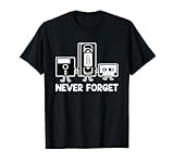 Never Forget Cassette Tape VHS Gamer Old School Funny T-Shirt