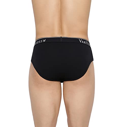 Image of Van Heusen Men's Cotton Brief Pack of 1| Ribbed Cotton | Anti-Bacterial | Stay fresh | Sweat Absorbant | Moisture-Wicking | Long Lasting Colors |Breathable Combed Cotton for extra comfort | Soft Waistband | Soft Touch | Style 10004
