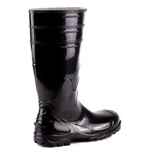 Bota PVC Longa Preta Bracol 85BPL200PA com Palmilha de Aço (Preto, 40)