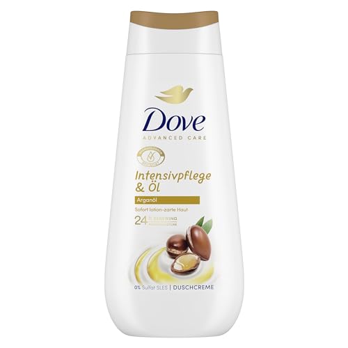 Dove Advanced Care Crema de ducha nutritiva, cuidado intensivo y aceite, 225 ml
