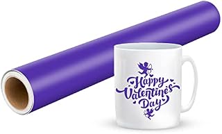 Prime Vinyl 11Ft Matte Black Vinyl for Cricut - 30.5 x 335.5 cm Black Permanent Vinyl Roll for Silhouette Cameo, Cutting Machine, Home Decor, Cups, Car Window