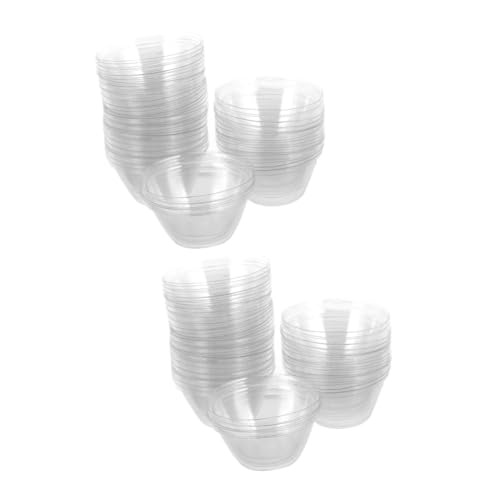 SUPVOX 2セット 苗カバー 温室植物ドーム クリアベントの開始 水耕栽培カバー 湿度ドーム 透明植物育成カバー 庭の水耕栽培植物カバー 発芽ドーム ドーム蓋カップ プラスチック 50個*2