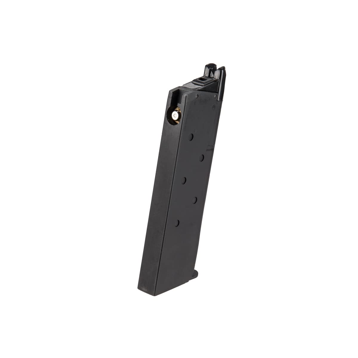 Double Bell 24 Round Single Stack Green Gas Magazine for MEU/M1911 Airsoft Pistols (Color: Black)