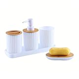 Distributeur De Savon De Salle De Bains Ensemble d'accessoires de salle de bain Distribute...