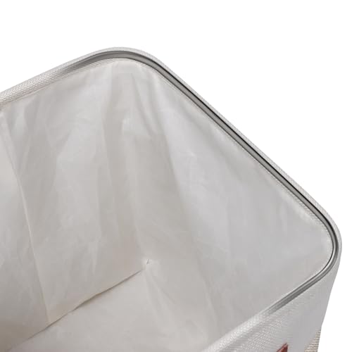 Fabric-Storage-Cubes-105x105x11in-Cube-Storage-Bins-Organizers-Small-Storage-Cubes-Foldable-Storage-Basket-For-Shelves-Closet-Organizers-with-PU-Leather-Handle-6-Pack-Beige