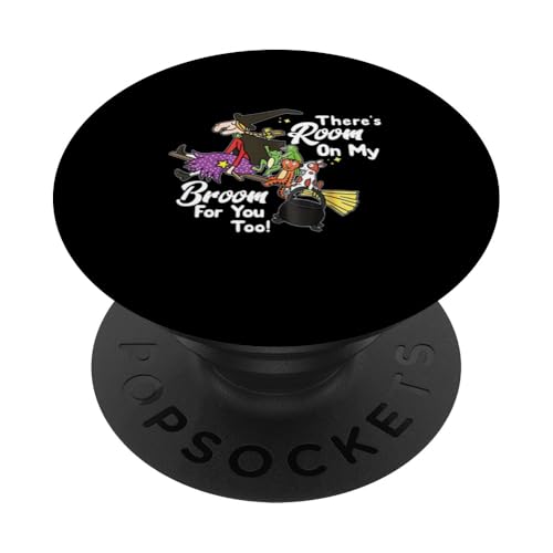 Halloween Hay espacio en mi escoba para ti también Halloween PopSockets PopGrip Adhesivo