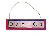DAYTON University Flyers Christmas Ornament Letters Tiles