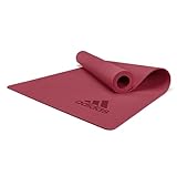 adidas yogamatte rosa Hergestellt aus strapazierfähigem und rutschfestem TPE-Schaumstoff (frei von PVC) für optimale Standfestigkeit und Sicherheit bei der Ausführung von Bodenübungen