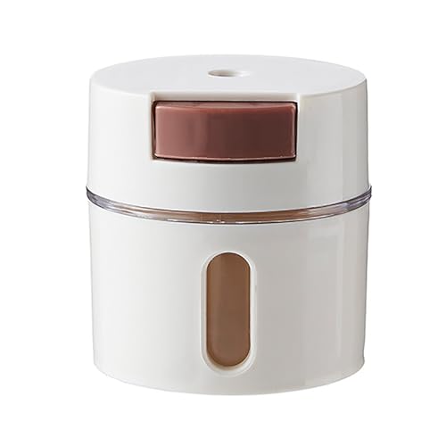 Jenngaoo Botella de condimento, caja de especias montada en la pared, control cuantitativo, lata de condimento magnética, botella de sal, caja de especias para cocina, cocina, sal