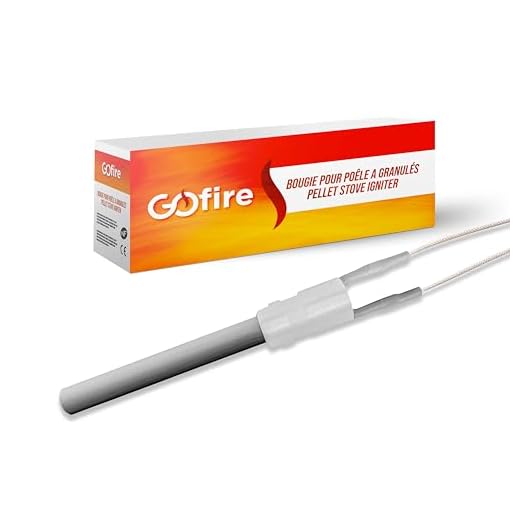 Bujía de cerámica de encendido para estufa de pellets compatible/adaptable EDILKAMIN/PALAZZETTI/hierro fundido (111/78 mm – Ø11,55 mm – 300 W – liso)