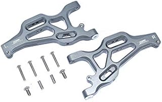 Arrma 1/7 Mojave 6S BLX Upgrade Parts Aluminum Front Lower Arms - 2Pc Set Gray Silver