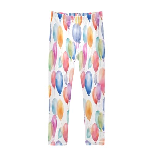 Toddler Girls Leggings Printed Yoga Pants Leggings Colorful Balloons for Kids