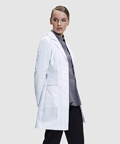 Dr. James Women’s Lab Coat, Tailored Fit, Feminine Design, White, 33 Inch Length (6) - Thumbnail 4