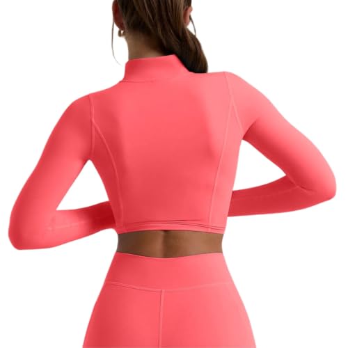 Veste de yoga pour femme SMYDM zippée à manches longues pour le sport