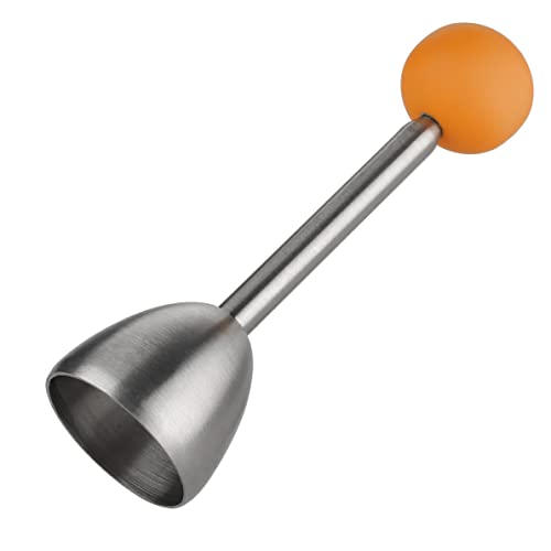 Galleta de huevos duros y blandos de acero inoxidable para huevos con concha separador de huevos para el desayuno herramienta de cocina Cover
