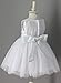 Boutique-Magique - Vestido de bautizo con diadema blanco 3 Meses