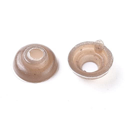 PH PandaHall 10mm Safety Eyes Washer 100pcs Craft Eyes Backs Stuffed Crochet Eyes Kawaii Eyes for Teddy Bear, Amigurumi Craft, Puppet, Plush Animal Making - Thumbnail 2