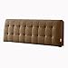 LIALIANG Tête Lit Coussins Lecture Oreiller Chevet, Fibre Superfine Mou, Tendre Coussin Taille Arrière, Utilisé pour Lit Double Simple, Taille Personnalisée (Couleur : Brun, Taille : 150x60x10cm)