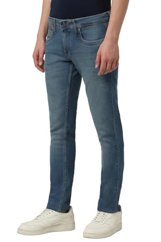Image of Peter England Men's Regular Fit Mid Rise Jeans