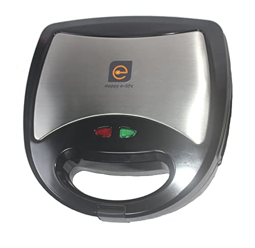 Portable Sandwich Maker Breakfast Machine With Non-Stick Plates, Led Indicator Lights, Cool Touch Handle #TOP3