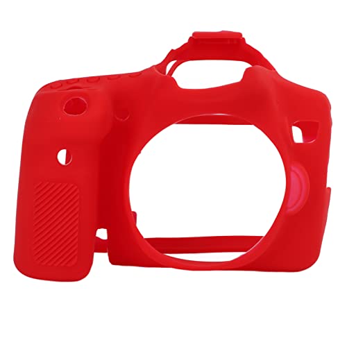 Carcasa de silicona para cámara 70D funda protectora roja 7