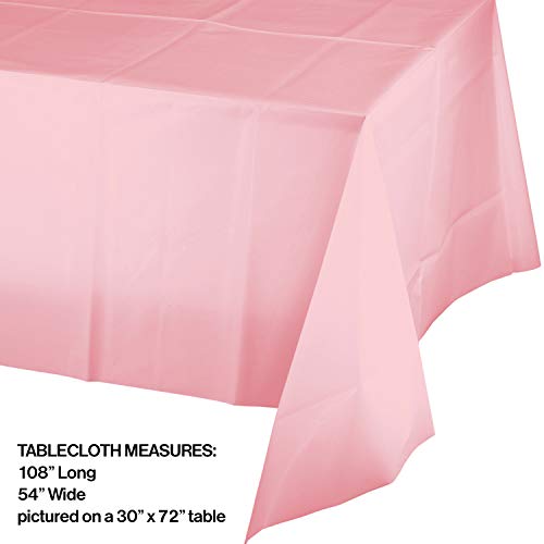 Nappes classiques en plastique rose Creative Converting lot de 3 pour table