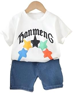 Googo Gaaga T-shirt and Short Set for Baby Boys & Baby Girls, Pure Cotton Printed Half Sleeves Clothing Set for Kids (White) Price In India