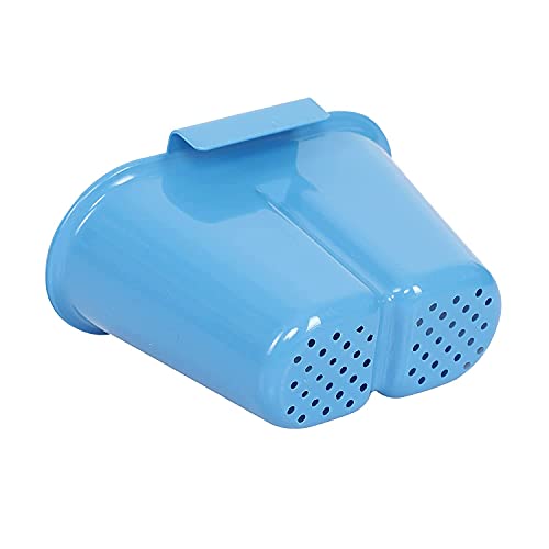 Simparte Dish Drying Rack – 3 in 1 Large Durable Plastic Utensil Basket with Spoon Holder & Removable Dish Drainer Tray | Unbreakable Kitchen Organizer (Blue)