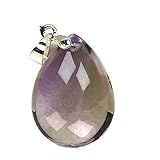 DUOVEKT Ametrine Colgante de Ametrina Amarillo Natural Morado Piedra Ametrina Joyería para Mujer Hombre Cuarzo 21 x 16 x 10 mm Cuentas Gema gota de Agua AAAAA