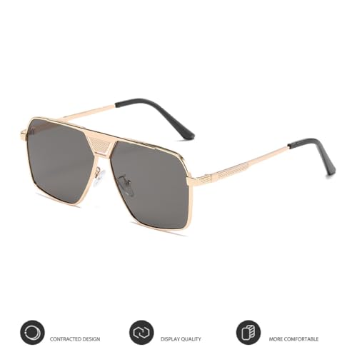 Lunettes de soleil rectangulaires pour terrasses urbaines et conduite estivale