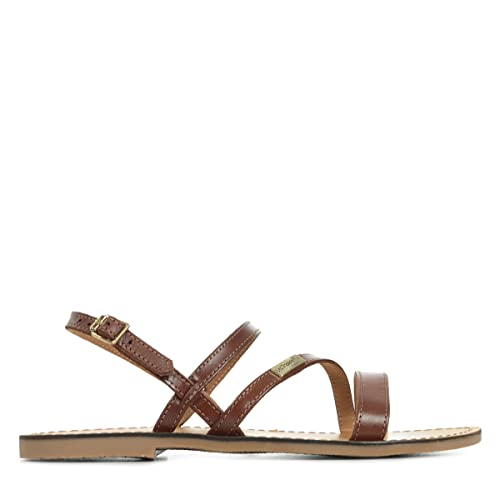 Les Tropéziennes par M. Belarbi Baden, Damen Slingback Sandalen, Braun (Tan), 37 EU