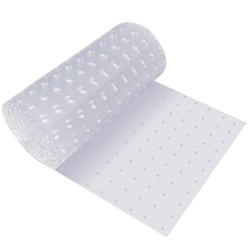 FFPDYBEST Pet Carpet Protector - Doorway Scratch Guard for Dogs & Cats, Heavy-Duty PVC Runner, Clear, 14.9”x43.3”, Cut to Fit, Non-Toxic, Waterproof (Clear, 1 PC)