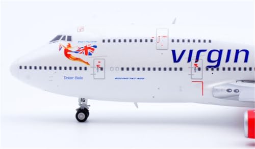 Réplica Virgin Atlantic B747-400 de 17 cm con acabado realista y escala 1/400 7
