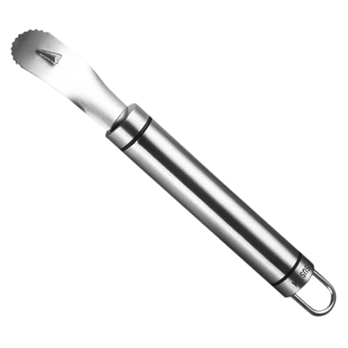 PRETYZOOM Pelador De Naranjas Agrios Peeler De Limón Para Cócteles Cortador De Mango Limón Cortador De Frutas Uva Exprimidor De Cítricos Pelador De Vainilla Naranja Silver Acero Inoxidable