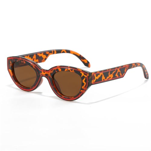 Lunettes de soleil oeil de chat LVTFCO polygone léopard UV400