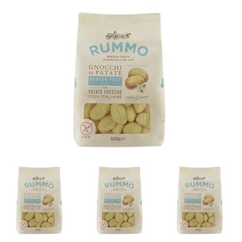Rummo Gnocchi, Gluten Free Pasta No.117, 500 g (Pack of 4)