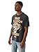 True Religion Men's MFG Tiger Vintage Tee – Graphic Crewneck T-Shirt- Jet Black, XL