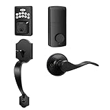 Tinewa Electronic Smart Keypad Door Deadbolt, Front Door Handle Sets, Keyless Entry Door Deadbolt wi